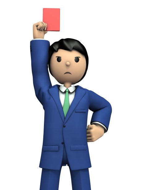 商人会出示红牌，让他离开。图片下载