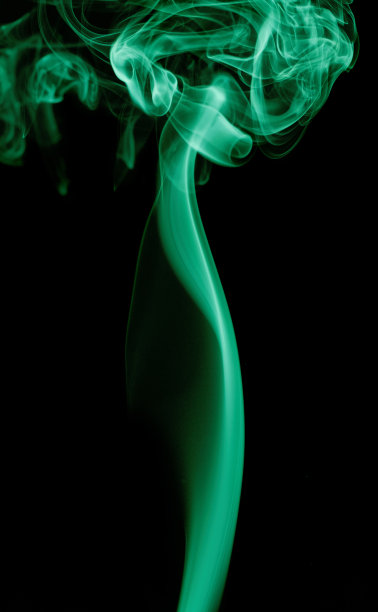 绿色的烟雾图片下载