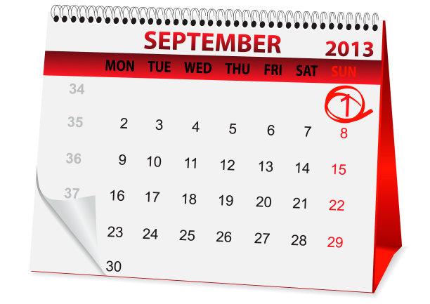 九月标历图片下载