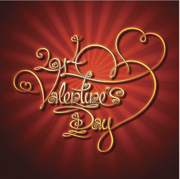 魅力黄金——2014年情人节图片下载