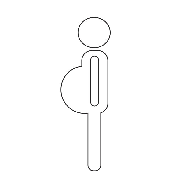 怀孕的女人图标图片下载