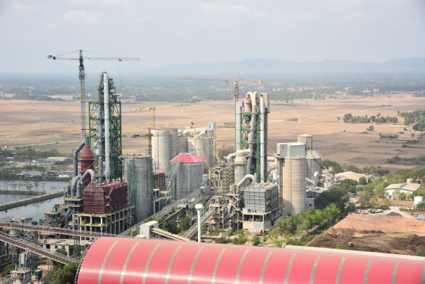 水泥厂,柬埔寨。图片下载