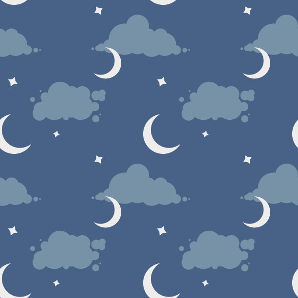 矢量无缝模式与夜空图片下载