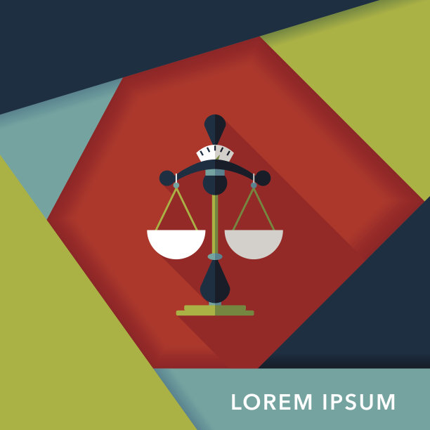 平衡长阴影的平面图标，eps10图片下载