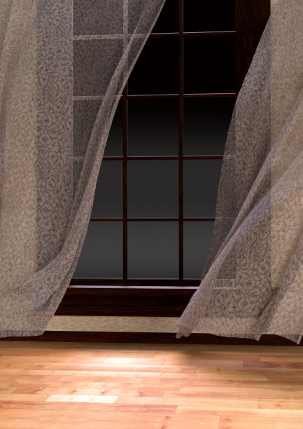 用窗帘清空窗口背景图片下载