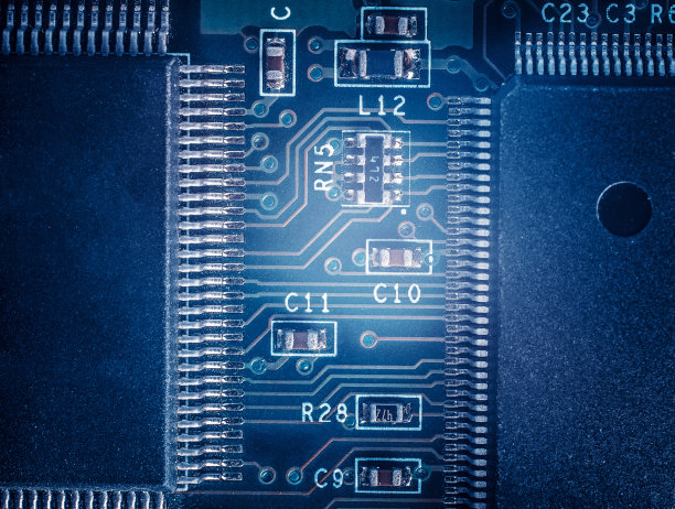 电子电路板特写图片下载