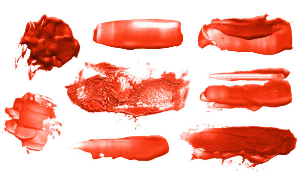 抽象色彩丙烯笔触。收集。孤立。图片下载