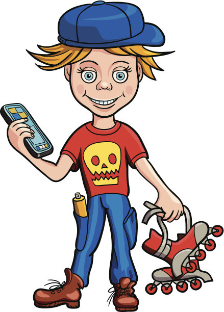 男孩。矢量插图。图片下载