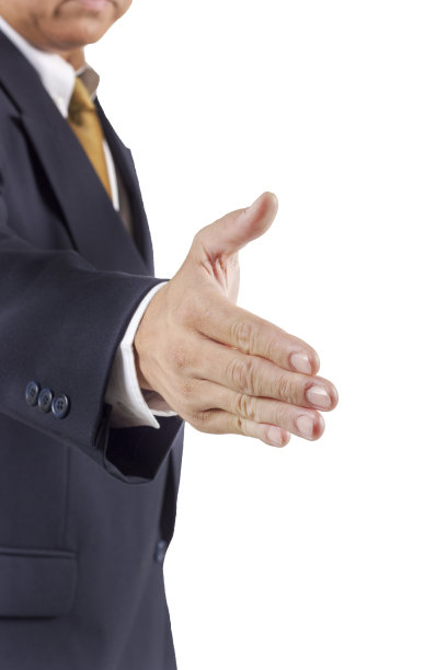 成功商人伸出手的肖像图片下载