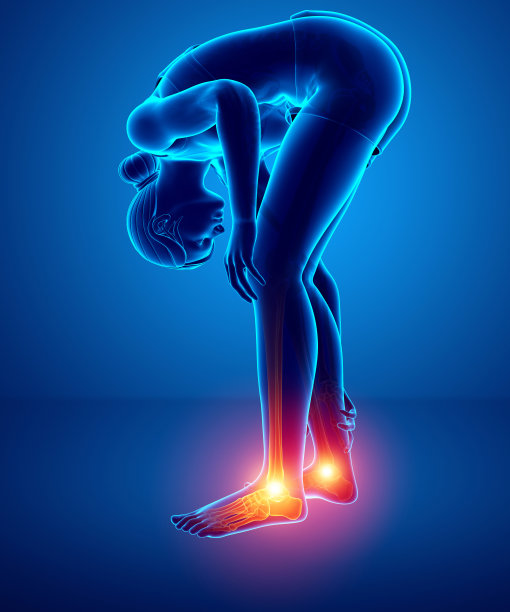 女性脚部脚踝疼痛图片下载