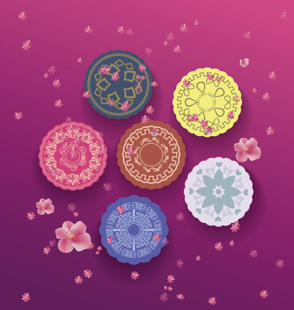 中秋快乐中国背景素材图片