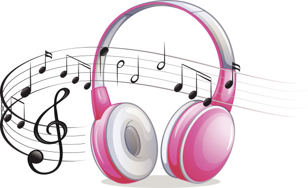 耳机和笔记图片下载