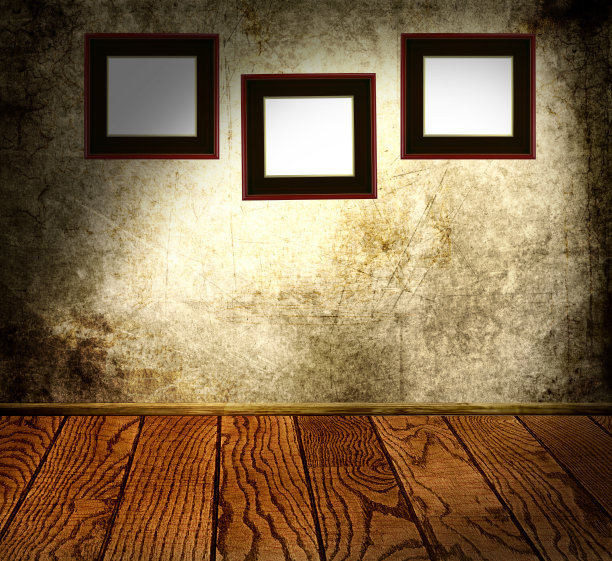 混凝土墙上的框架图片下载