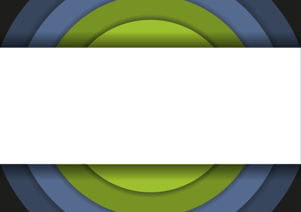 6个冷色同心圆图片下载