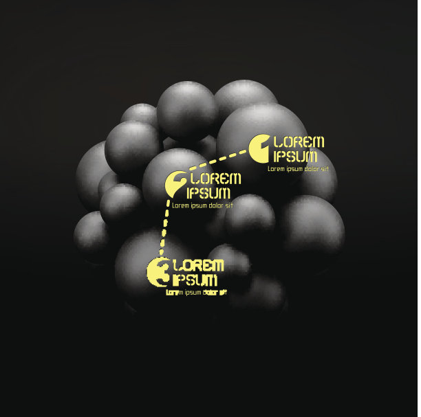 三维概念说明。向量模板。图片下载