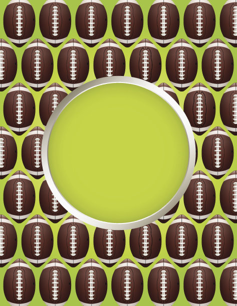 矢量美式足球模式派对传单图片下载