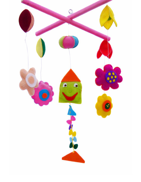 风筝和鲜花图片下载