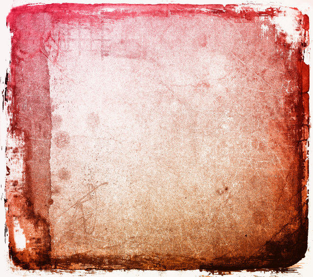 垃圾红色方块抽象背景与磨损的边界。图片下载