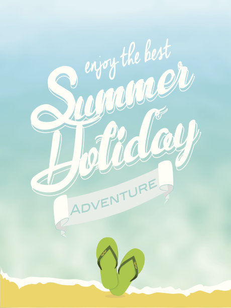 夏季海报，矢量插图图片下载