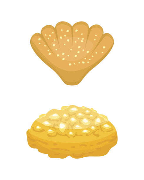 饼干自制早餐烘焙蛋糕隔离和美味的点心饼干糕点美味的甜品糕点吃矢量插画图片下载