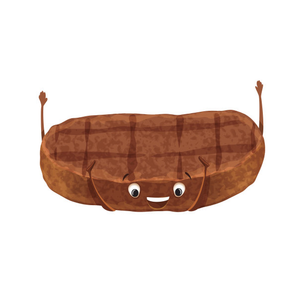 浮动的肉饼图片下载