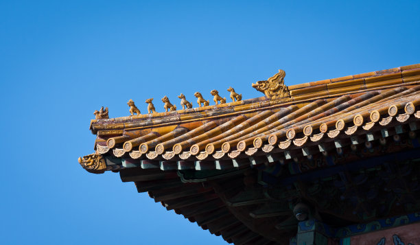 古代建筑的屋檐;中国元素图片下载