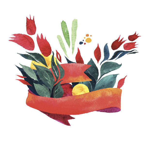 美丽的鲜花贺卡。明亮的插图，请帖图片下载