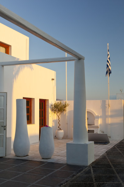 位于圣托里尼岛Oía的希腊住宅图片下载