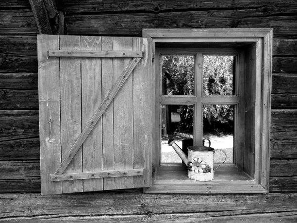 木制的窗图片下载