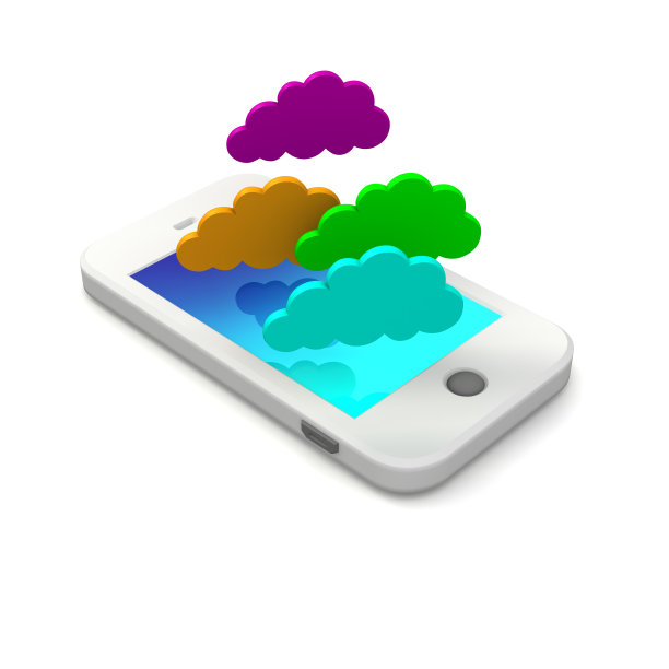 带有触摸屏的手机，上面有云图片下载