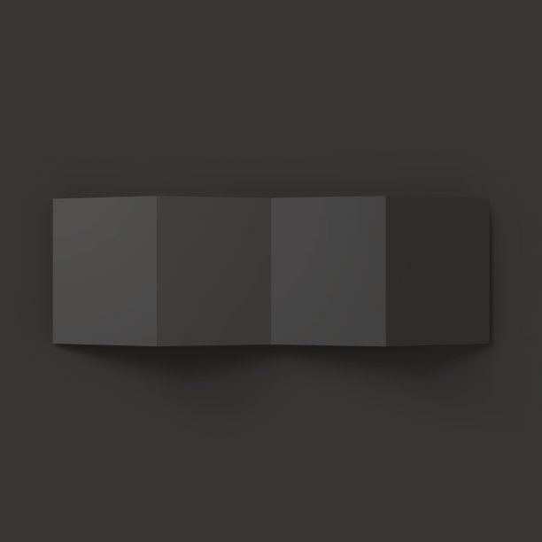 之字形四册样板模板图片下载