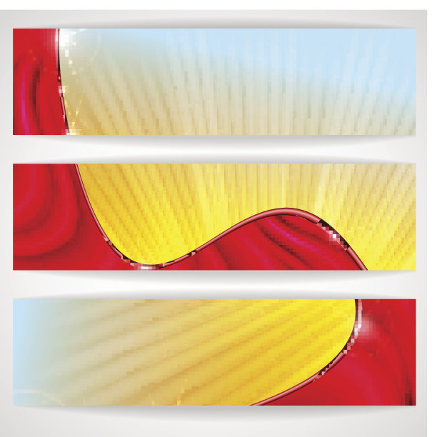 抽象的彩色的旗帜。图片下载