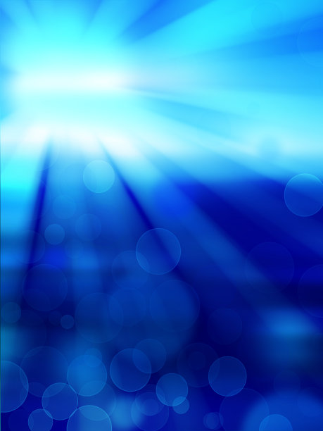 蓝色抽象背景与白色聚光灯图片下载
