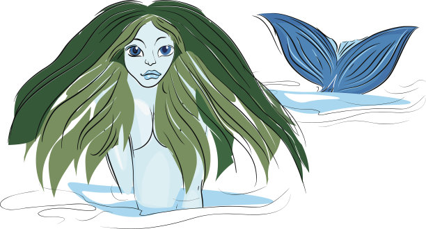 美人鱼的画像图片下载