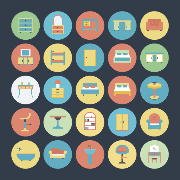 家具矢量图标1图片下载