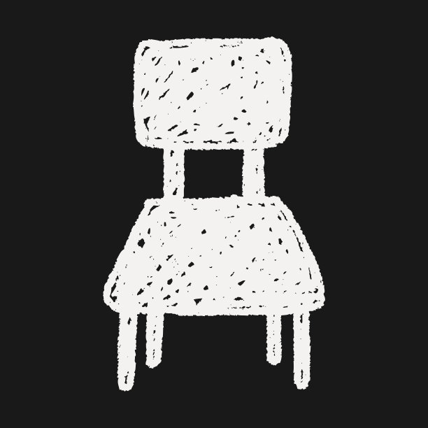 椅子上涂鸦图片下载