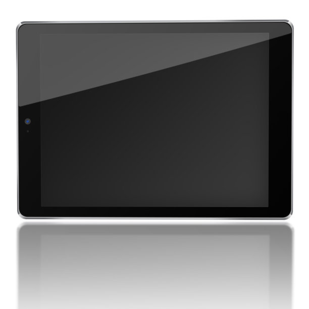 具有blaÑk屏幕的平板电脑。图片下载