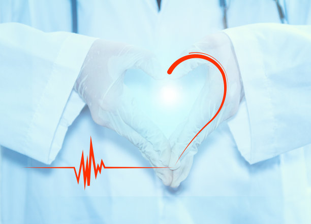 医生手为心。图片下载