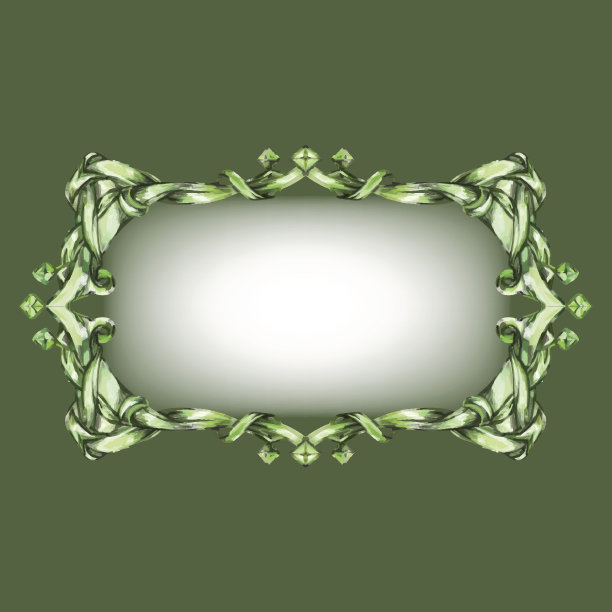 框架复古巴洛克花向量图片下载