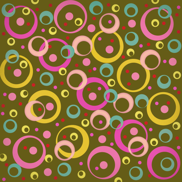 彩色的圆圈和圆环，抽象的背景，复古的instagram外观。图片下载