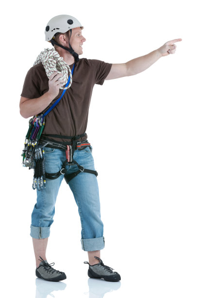 快乐的登山家指向图片下载