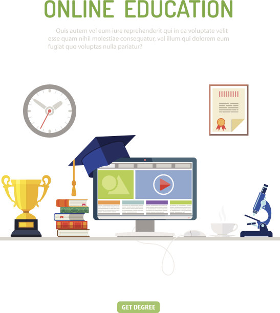 在线教育的概念图片下载