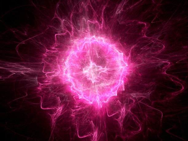 紫色的火球闪电图片下载