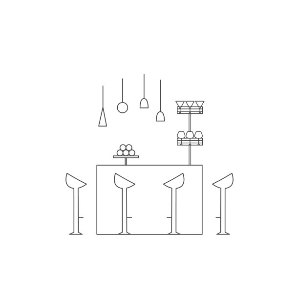 条计数器线矢量插图。图片下载