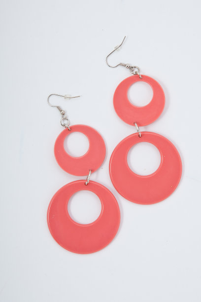 珠宝，耳环，珠子，白色素材图片