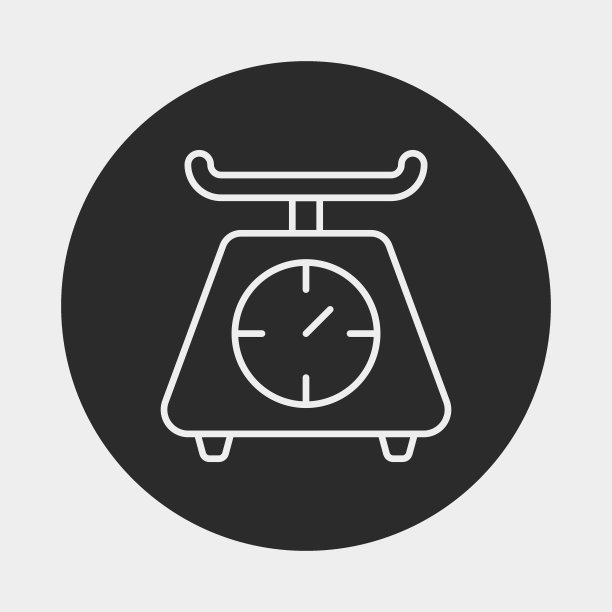 称重机线条图标图片下载