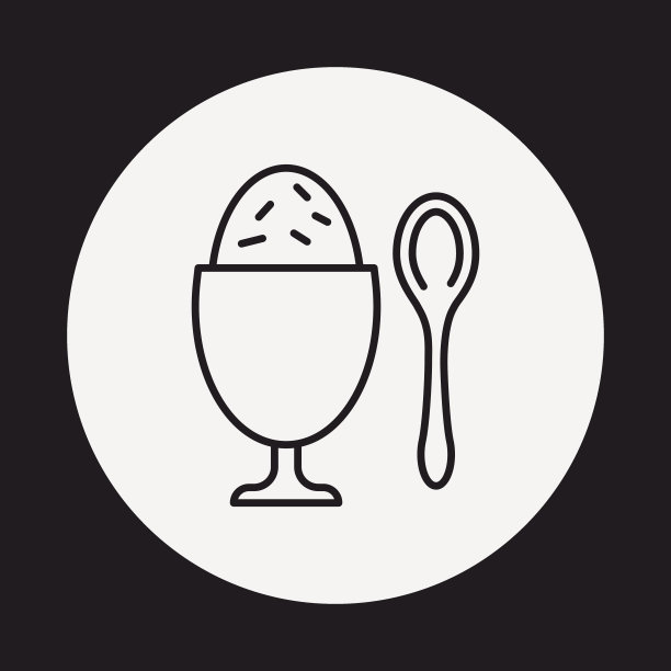 米饭线条图标图片下载