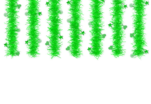 白色背景上的圣诞装饰图片下载