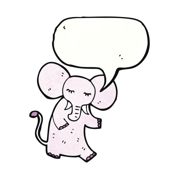 卡通的大象图片下载