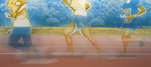 在跑道上跑步图片下载